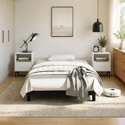 Black Velvet King Single Bed Frame Upholstered Bedroom Furniture No Mattress
