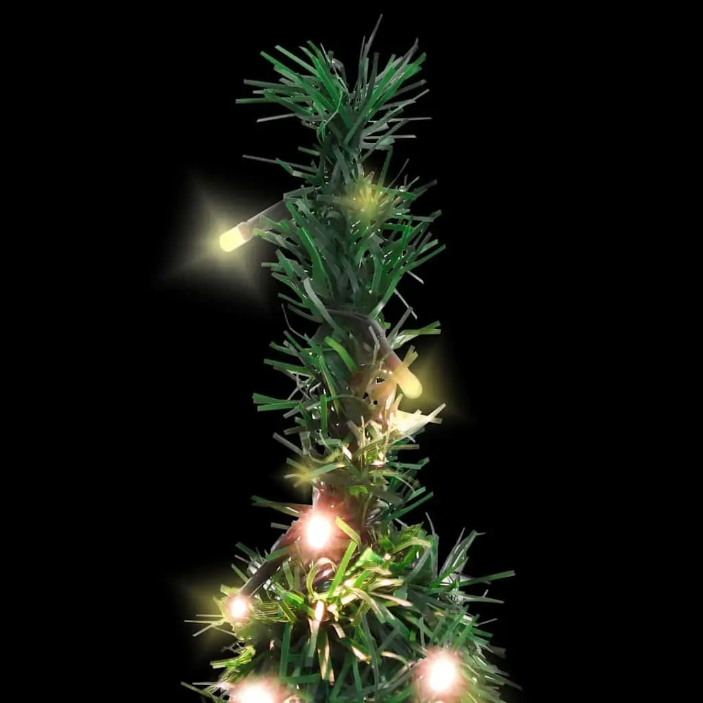 Artificial Christmas Tree Pop-up 120cm Green 50 LEDs 8 Lighting Modes Holiday
