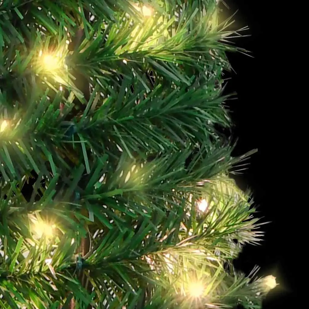 Artificial Christmas Tree Pop-up 120cm Green 50 LEDs 8 Lighting Modes Holiday