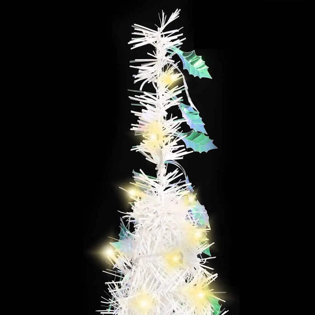 Artificial Christmas Tree Pop-Up 180cm White 150 LEDs 8 Lighting Modes