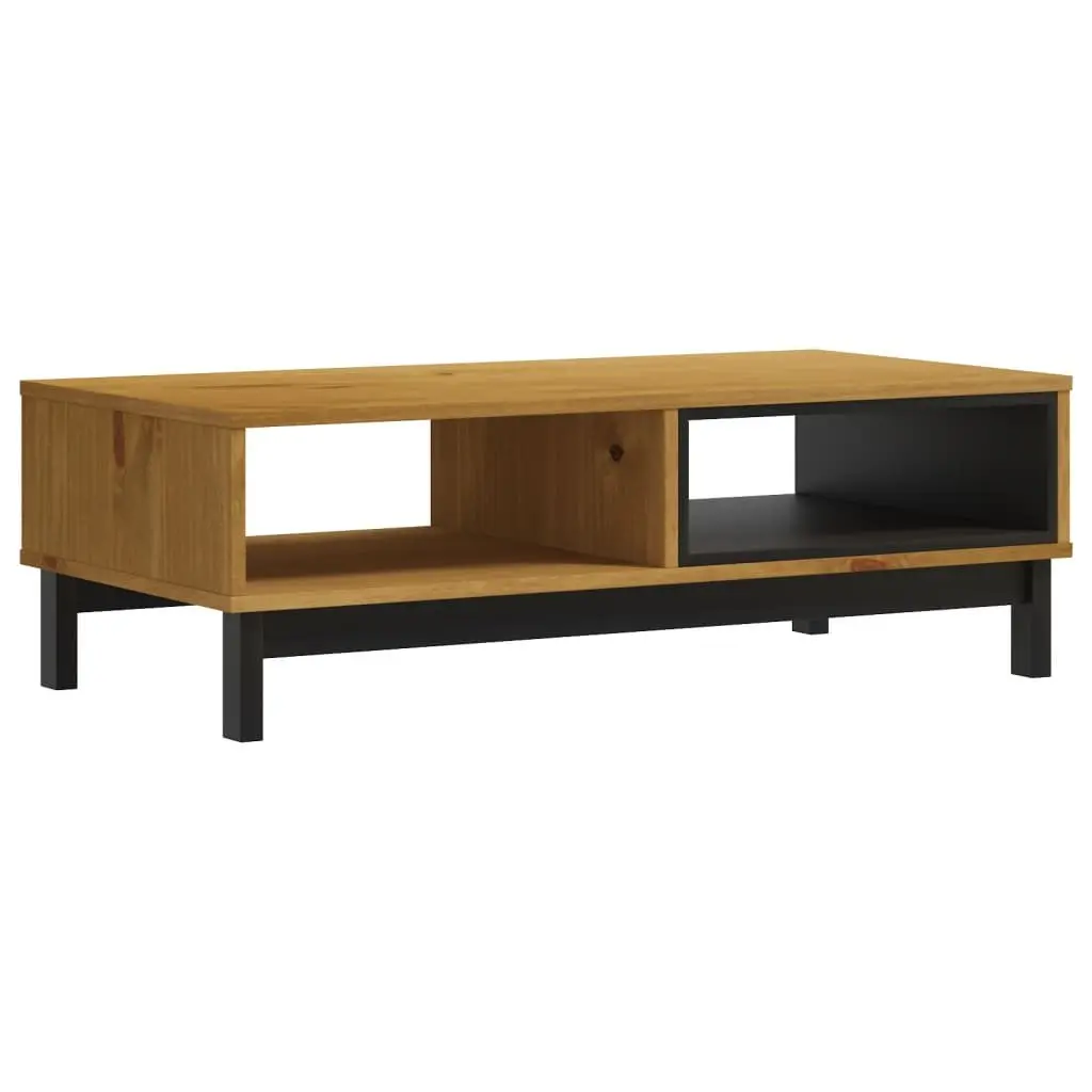 Coffee Table Solid Pine Wood Brown Living Room Accent Furniture