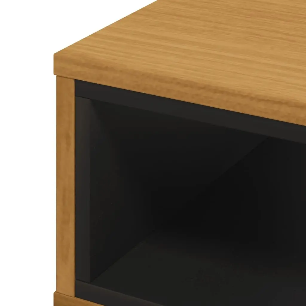 Coffee Table Solid Pine Wood Brown Living Room Accent Furniture