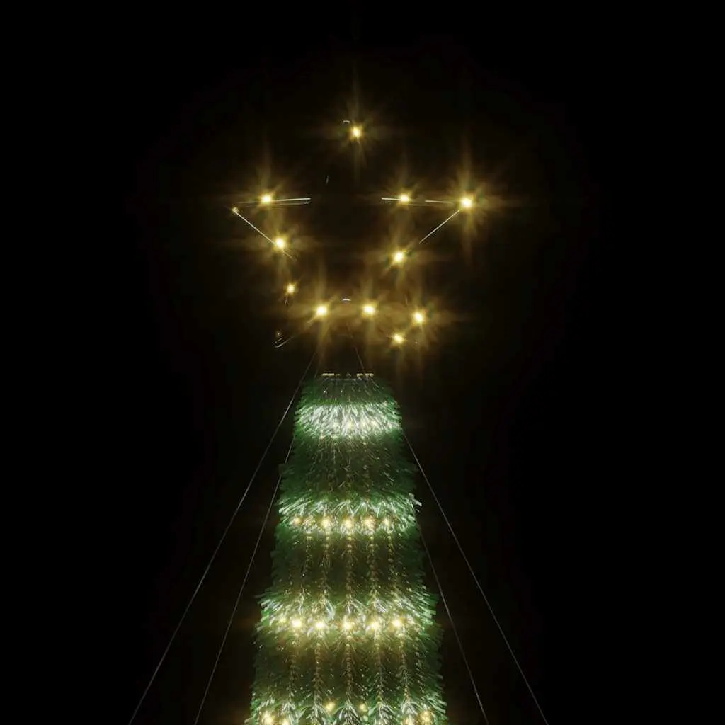 LED Christmas Tree 275 LEDs Warm White 180cm Pre Lit Xmas Tree Home Decor