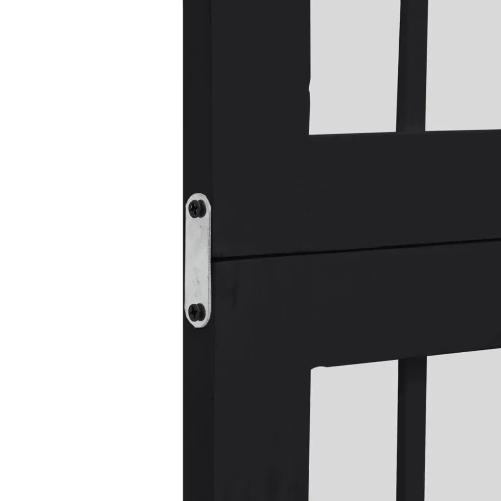 4 Panel Room Divider Folding Privacy Screen Black