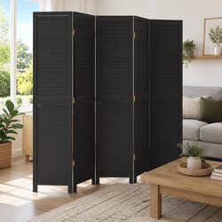 Room Divider 5 Panel Folding Screen Partition Privacy Space Bedroom Living Room