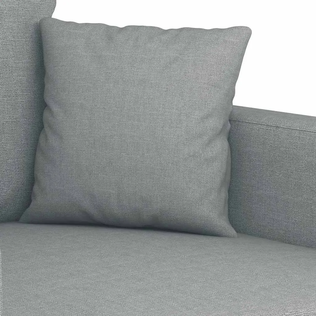 Sofa Chair Grey 60cm Fabric Armchair Lounge Single Seat