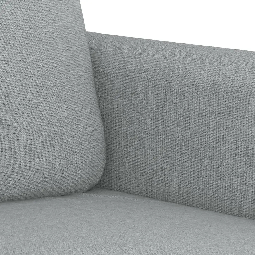 2-Seater Sofa Grey Fabric 120cm Upholstered Lounge Seat