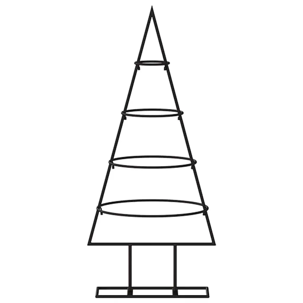 Metal Christmas Tree Frame DIY 60cm Black Modern Home Decor