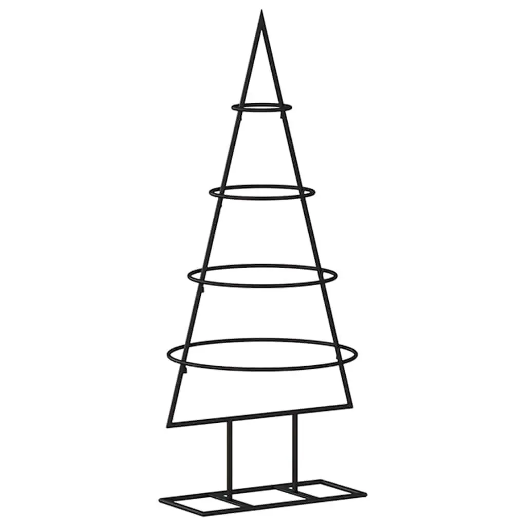 Metal Christmas Tree Frame DIY 60cm Black Modern Home Decor