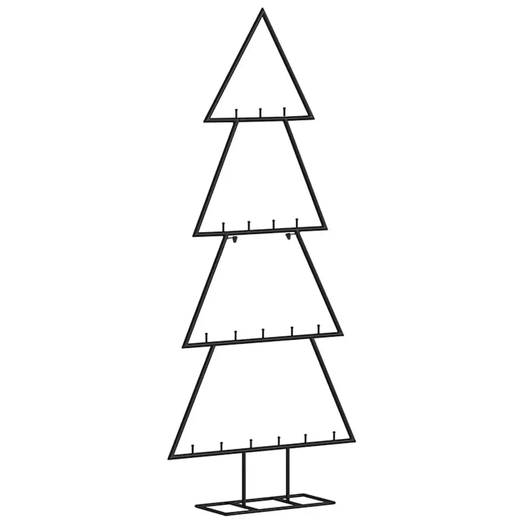 Metal Christmas Tree Frame 90cm Black DIY Decoration Disassemblable Stand