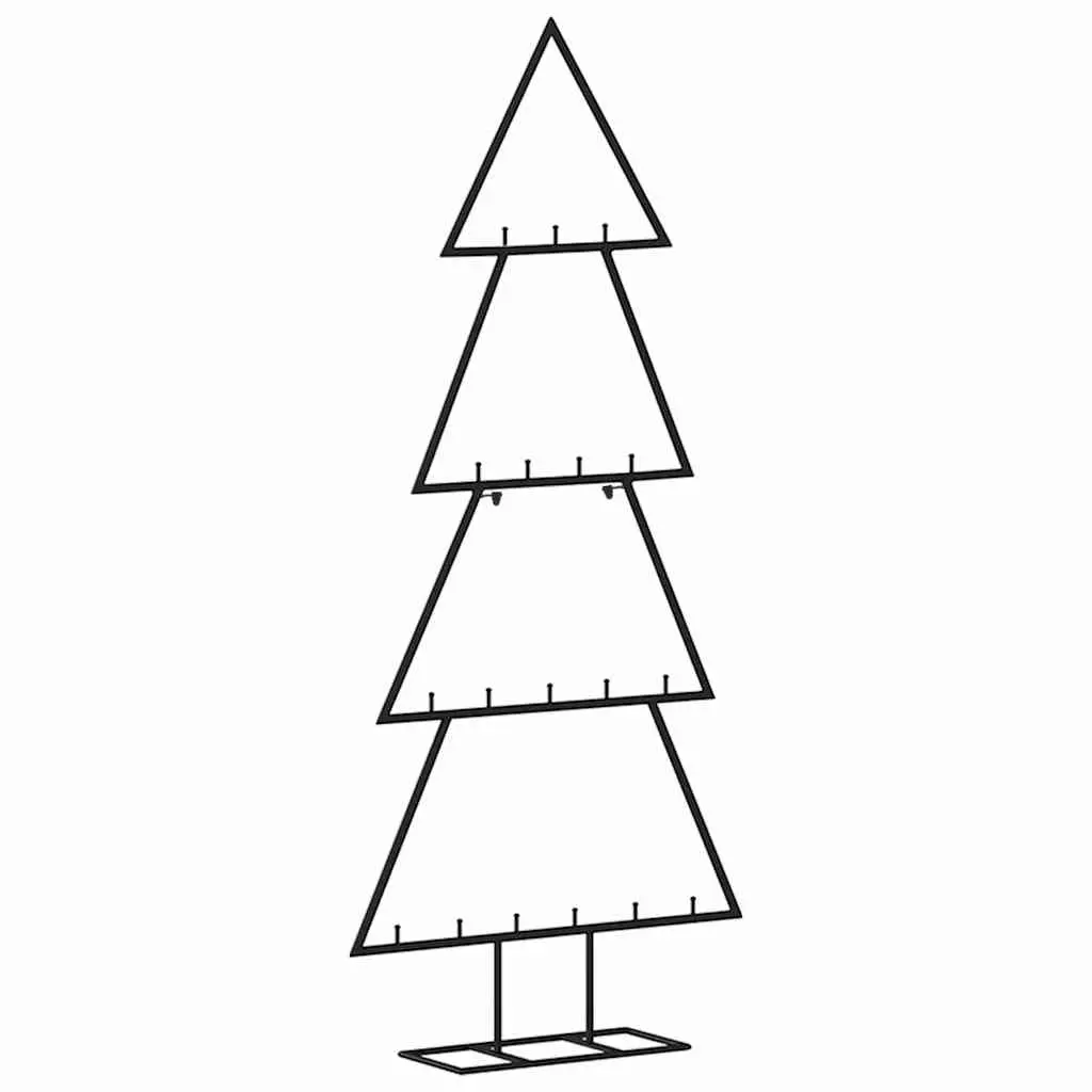 Metal Christmas Tree Frame 90cm Black DIY Decoration Disassemblable Stand