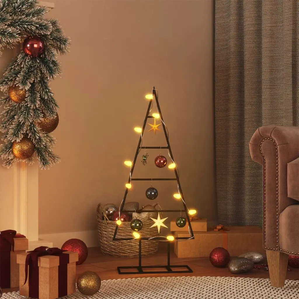 Metal Christmas Tree Frame 60cm Black Decoration DIY Collapsible Stand