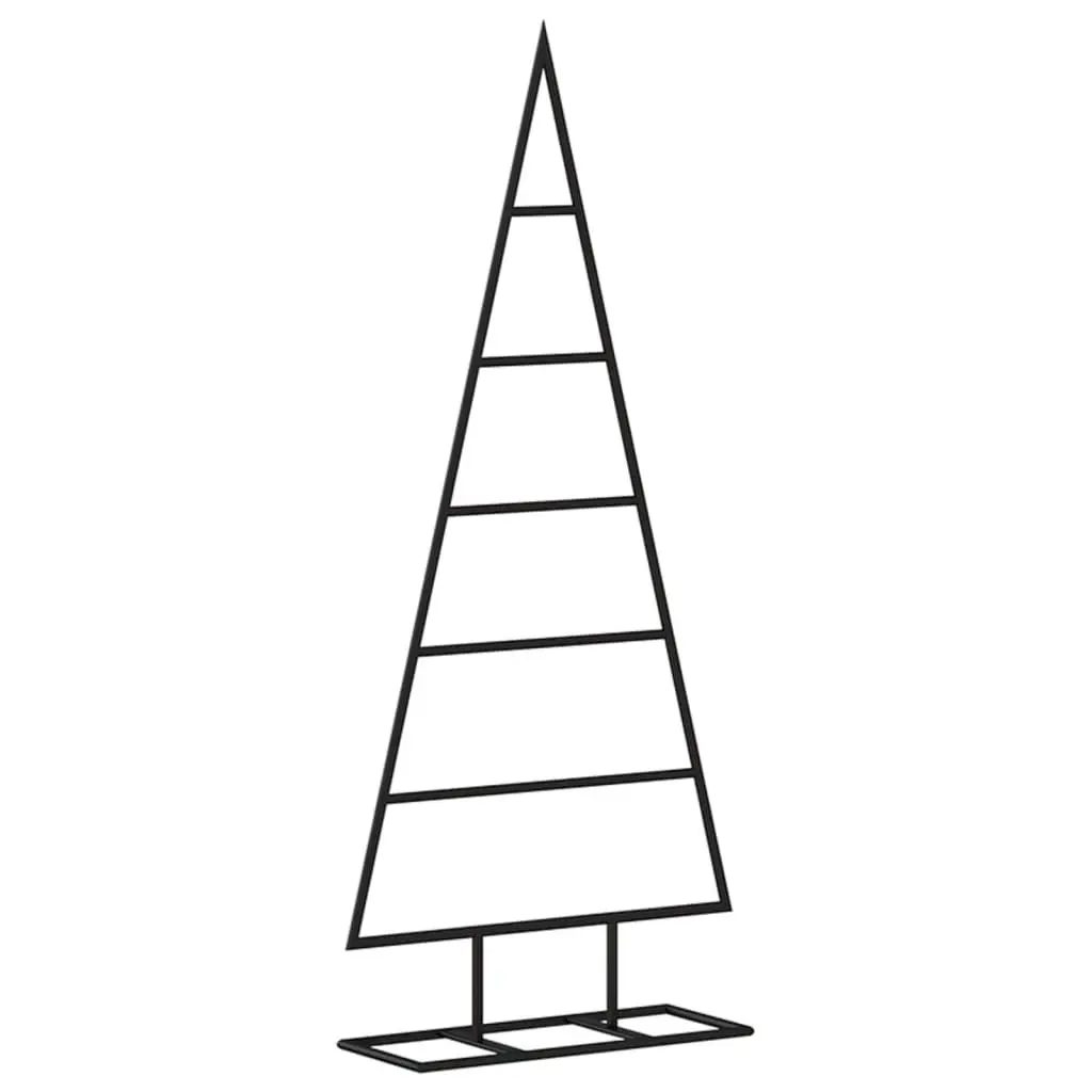 Metal Christmas Tree Decoration Black 90cm DIY Seasonal Holiday Home Decor Stand