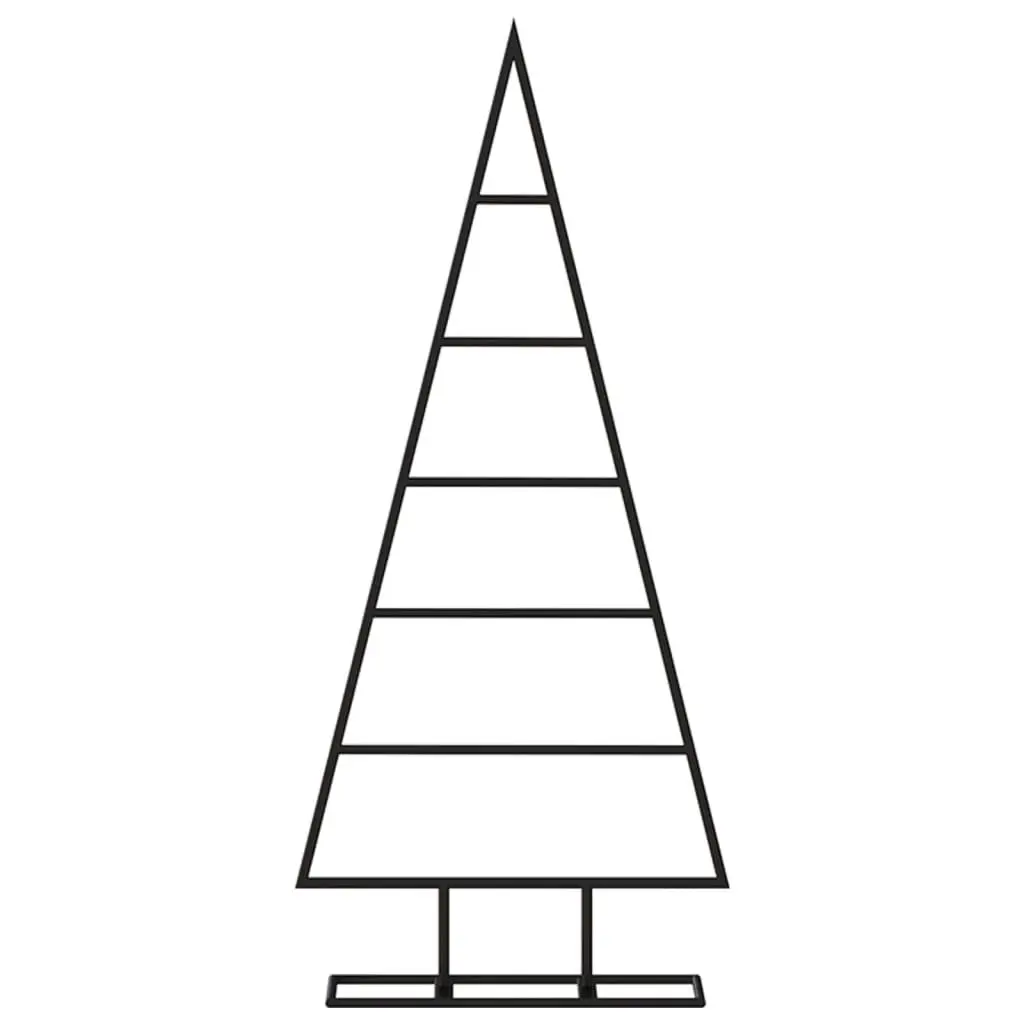 Metal Christmas Tree Decoration Black 90cm DIY Seasonal Holiday Home Decor Stand
