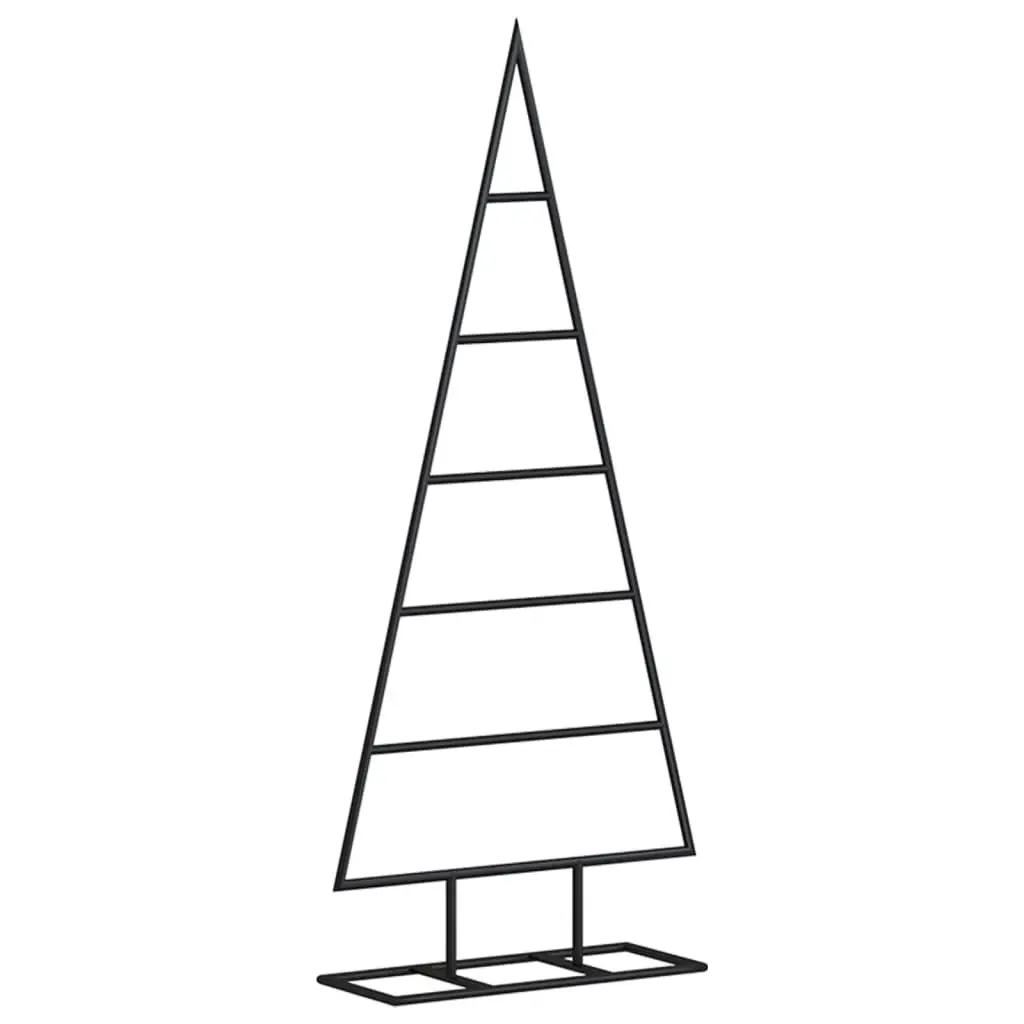 Metal Christmas Tree Decoration Black 90cm DIY Seasonal Holiday Home Decor Stand