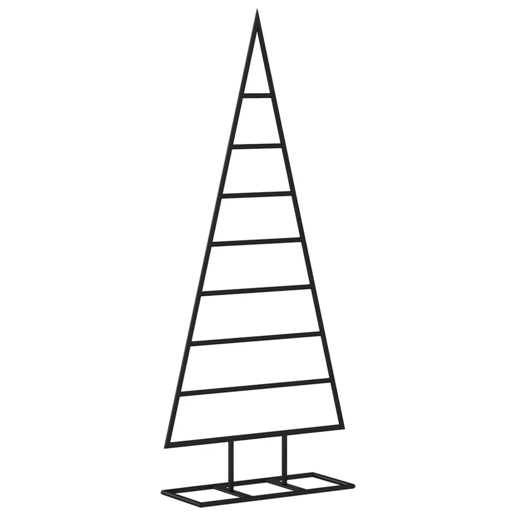 Metal Christmas Tree Frame Black 125cm Decorative Holiday Stand DIY Modern