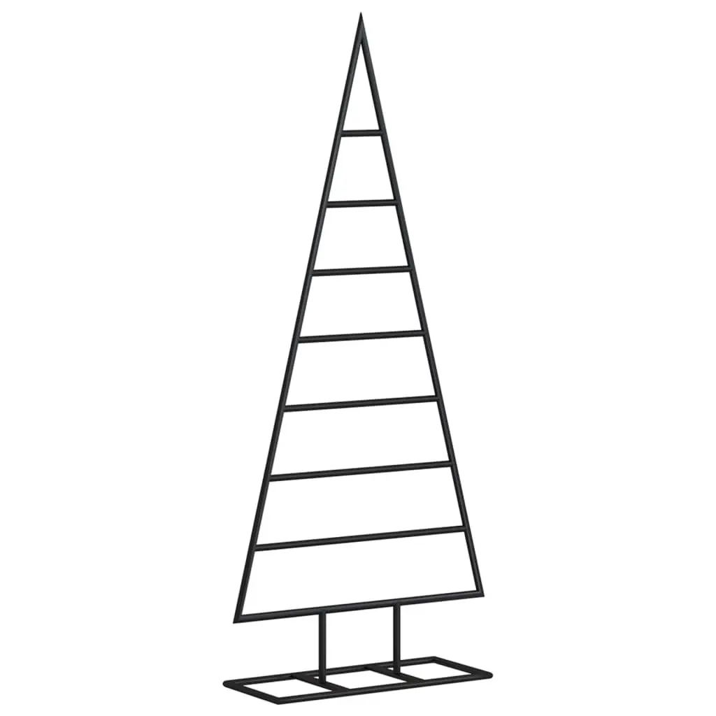 Metal Christmas Tree Frame Black 125cm Decorative Holiday Stand DIY Modern