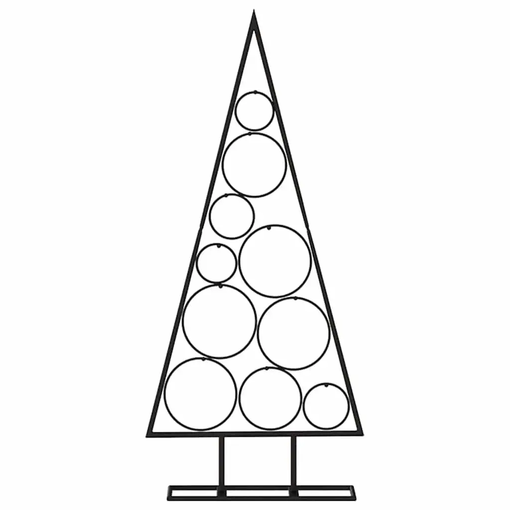 Metal Christmas Tree Frame 90cm Black DIY Modern Holiday Home Decor