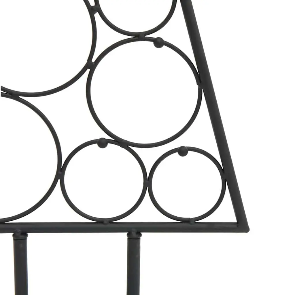Metal Christmas Tree Frame DIY Decoration 125cm Black Steel Modern Home Decor