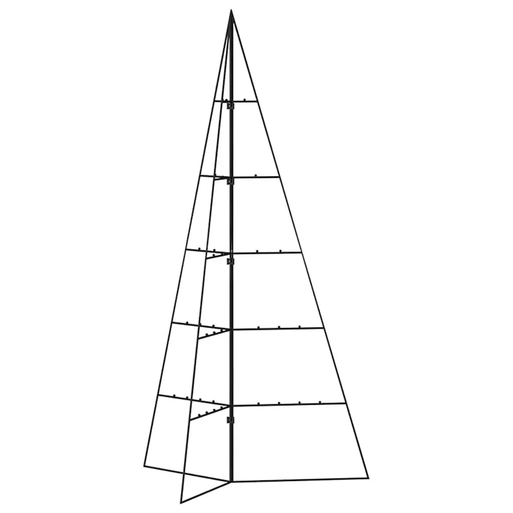 Metal Christmas Tree Frame 100cm Black Decoration DIY Xmas Stand Modern