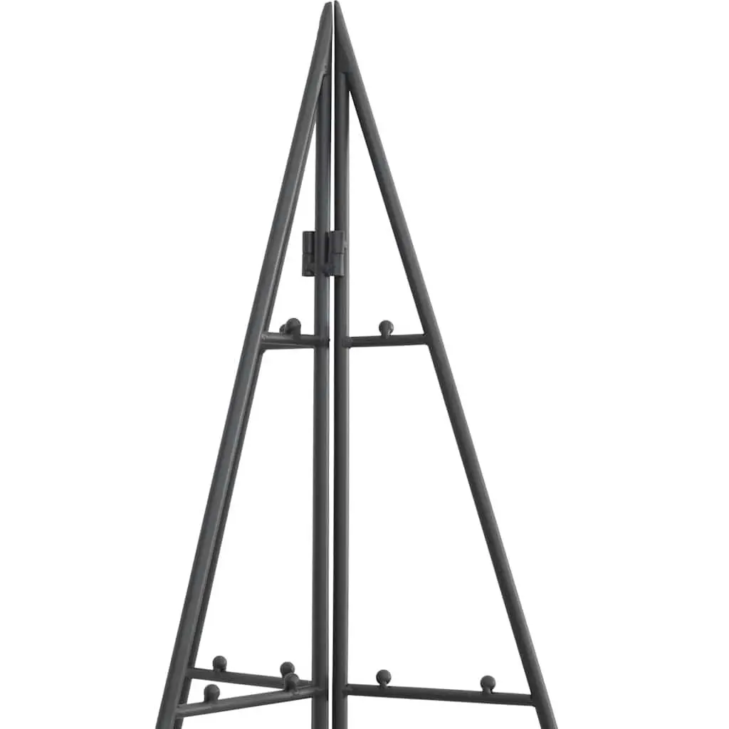 Metal Christmas Tree Frame Black 140cm Modern Decoration Stand DIY Seasonal