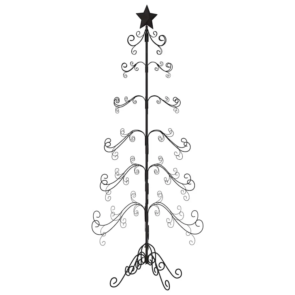 Metal Christmas Tree Frame 215cm Black Decoration DIY Xmas Artificial Tree Stand