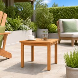 Wooden Coffee Table 40x40x36 cm Solid Acacia Side Table Garden Patio Furniture