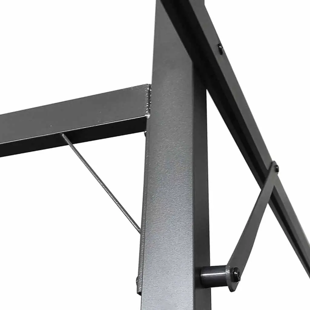 Pergola Retractable Roof Outdoor Shelter Anthracite Garden Canopy Shade
