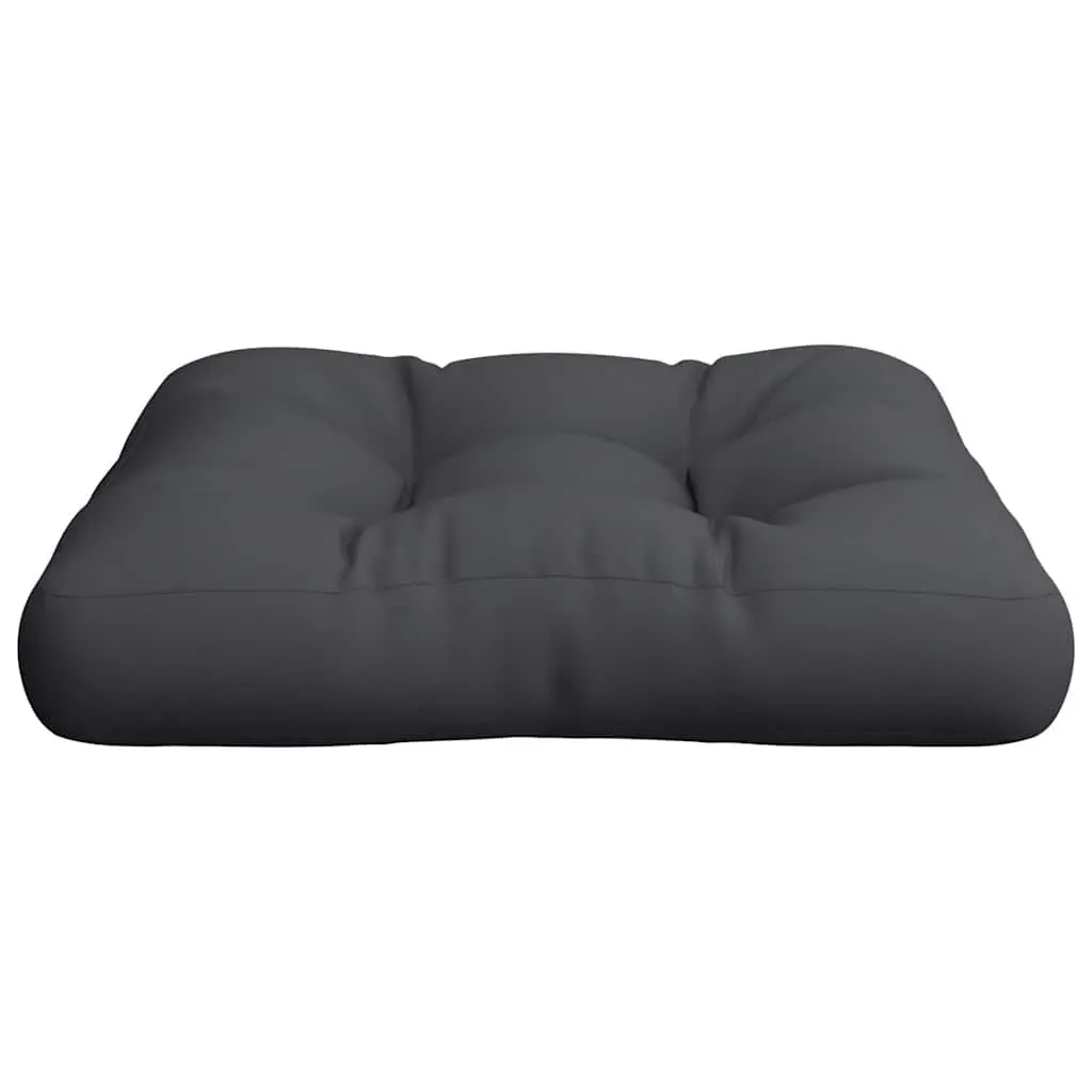 Pallet Cushion Soft Filling 50x50x12 cm Black Polyester Outdoor Garden Sofa Seat Pad