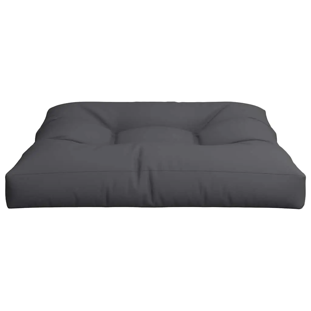 Pallet Cushion Outdoor Garden Sofa Seat Pad 70x70x12 cm Black Polyester