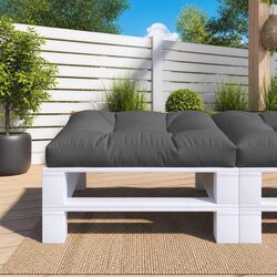 Pallet Cushion Anthracite 80x80x12 cm Outdoor Garden Sofa Seat Pad Cushions