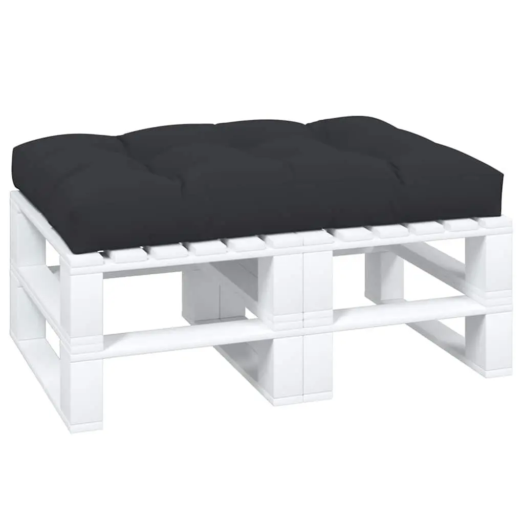 Pallet Cushion Durable Polyester 120x80x12 cm Black Outdoor Garden Sofa Seating Pad
