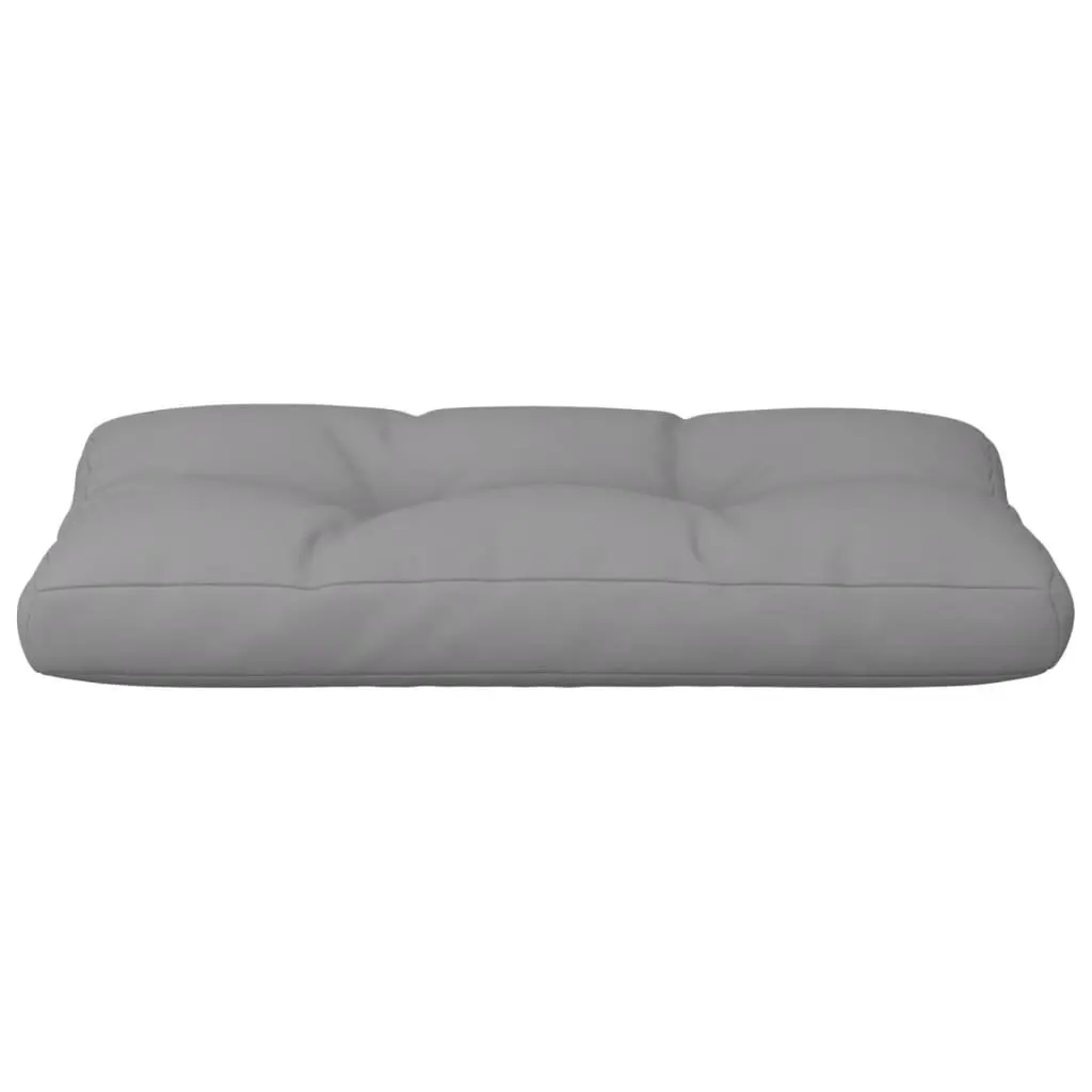 Pallet Cushion Grey 70x40x12 cm Outdoor Garden Sofa Seat Pad Polyester Fabric