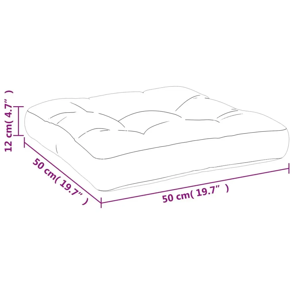 Pallet Cushions Durable Polyester Fabric 2 pcs Anthracite Outdoor Garden Furniture Seat Pad