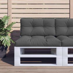 Pallet Cushions 2 Pieces Anthracite Outdoor Garden Sofa Chair Seat Pads