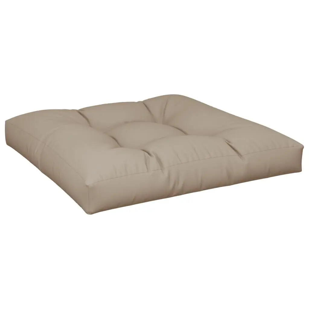 Pallet Cushions 2 pcs Comfort Taupe Polyester Fabric Outdoor Indoor Garden Sofa Seat Pad