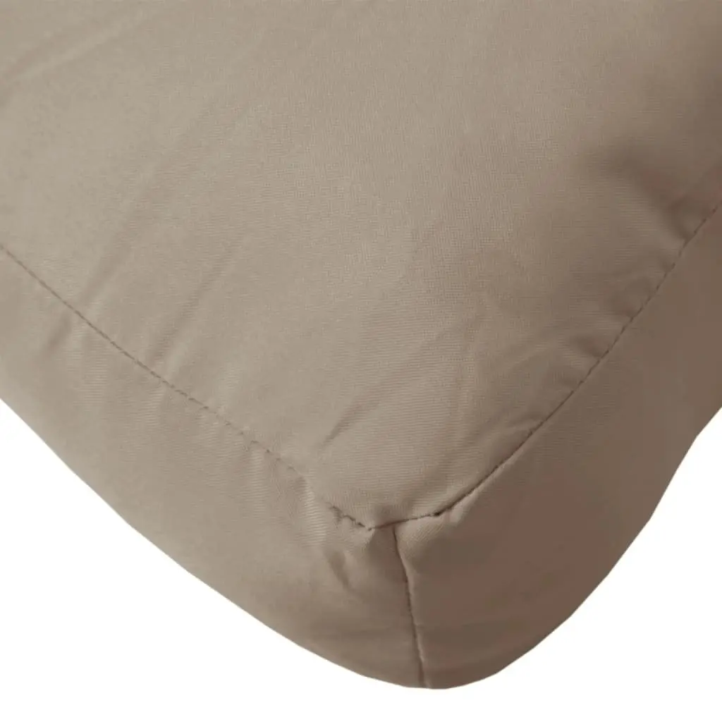 Pallet Cushions 2 pcs Comfort Taupe Polyester Fabric Outdoor Indoor Garden Sofa Seat Pad