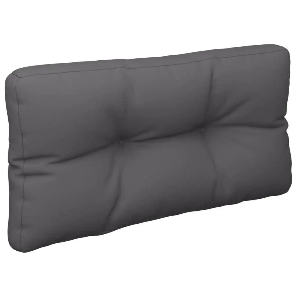 Pallet Cushions Soft Hollow Fibre Filling 2 Piece Anthracite Outdoor Garden Sofa Seat Pad