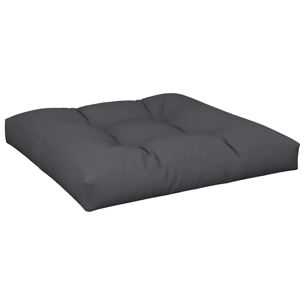 Pallet Cushions Soft Hollow Fibre Filling Black Polyester Fabric 2 Piece