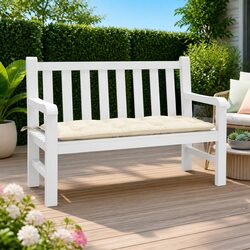 Garden Bench Cushion Cream Outdoor Pallet Cushion Oxford Fabric 120x50x7cm