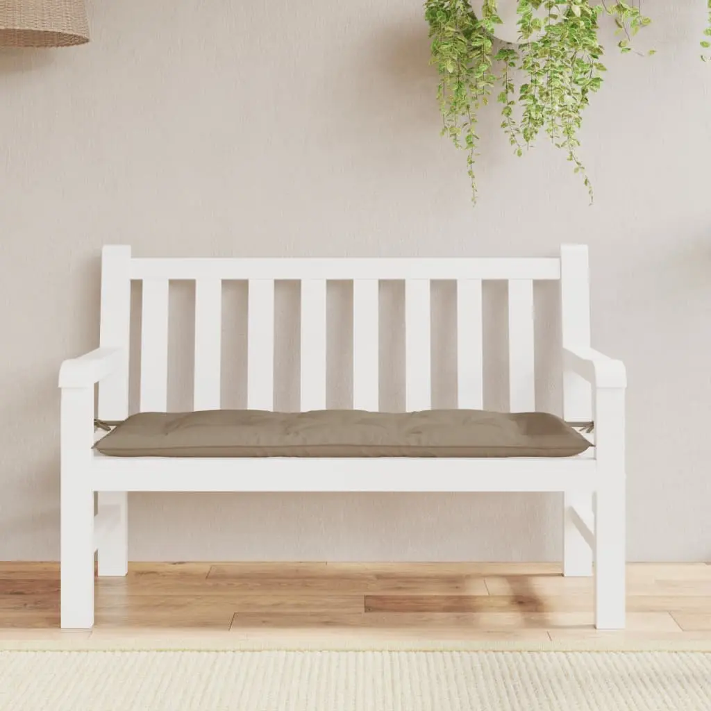 Garden Bench Cushion Outdoor Patio Seat Pad Taupe 120x50x7 cm Oxford Fabric
