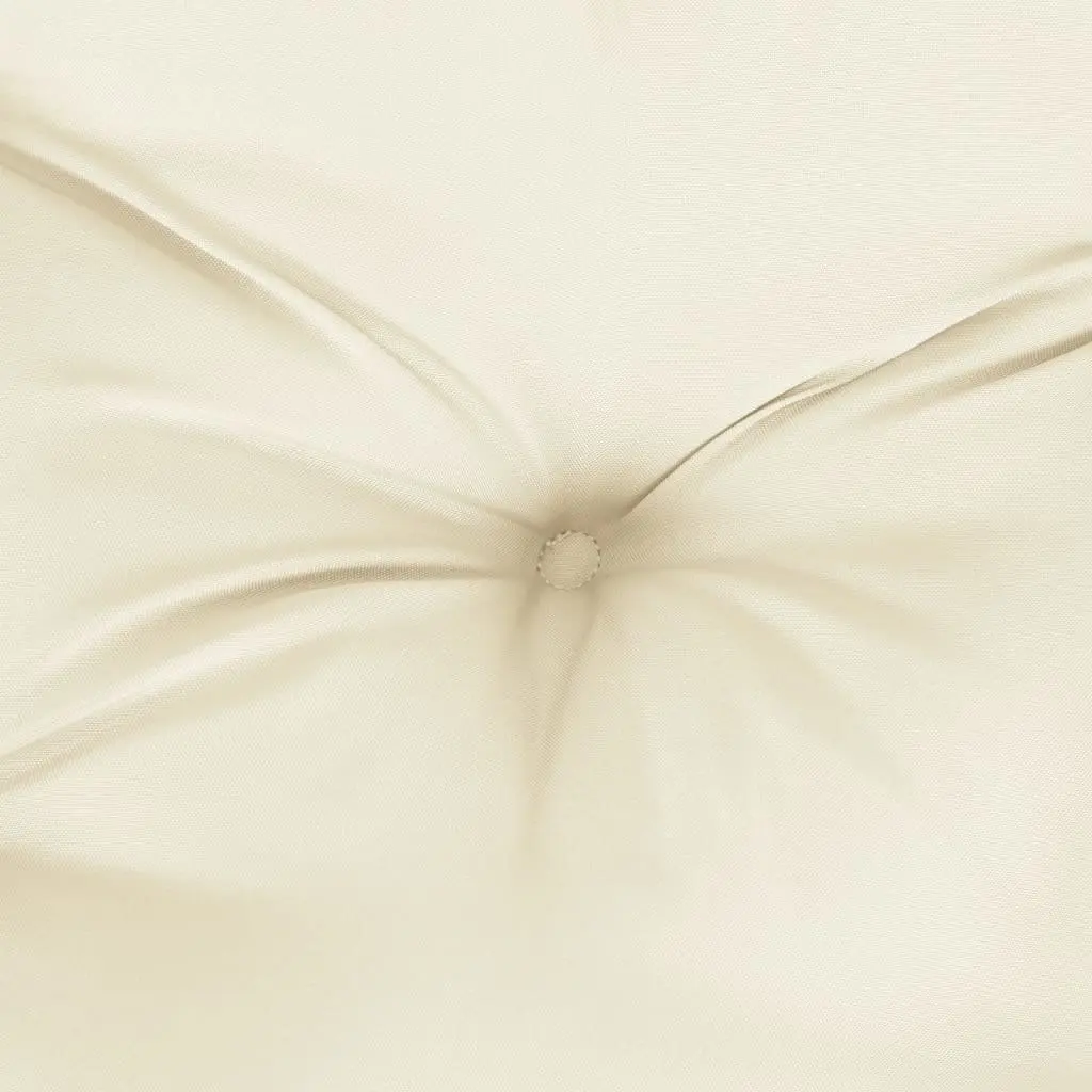 Garden Bench Cushion Water-Resistant Oxford Fabric Cream 150x50x7cm