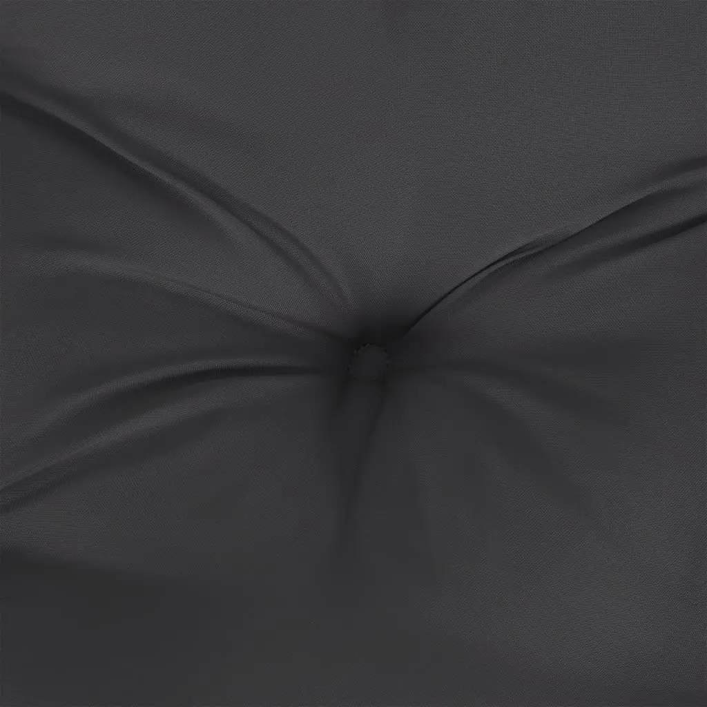 Garden Bench Cushion Oxford Fabric 150x50x7cm Black Outdoor Patio Seating Pad