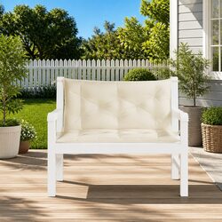 Garden Bench Cushions 2pcs 100x50x7cm Outdoor Patio Seating Pad Water-Resistant