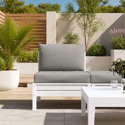Pallet Cushions 2pc Grey Oxford Fabric Outdoor Indoor Garden Sofa Seat Pad