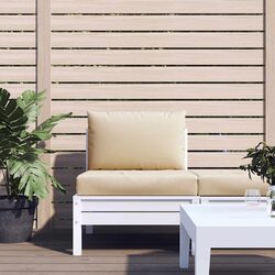 Pallet Cushions 2 pcs Beige Oxford Fabric Outdoor Garden Sofa Seat Pad