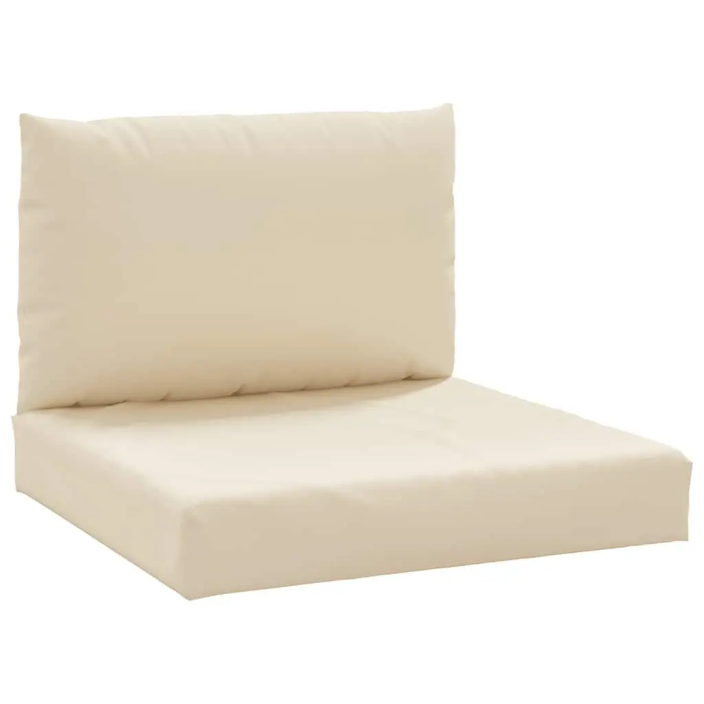 Pallet Cushions 2 pcs Durable Oxford Fabric Outdoor Garden Sofa Seat Pad Beige