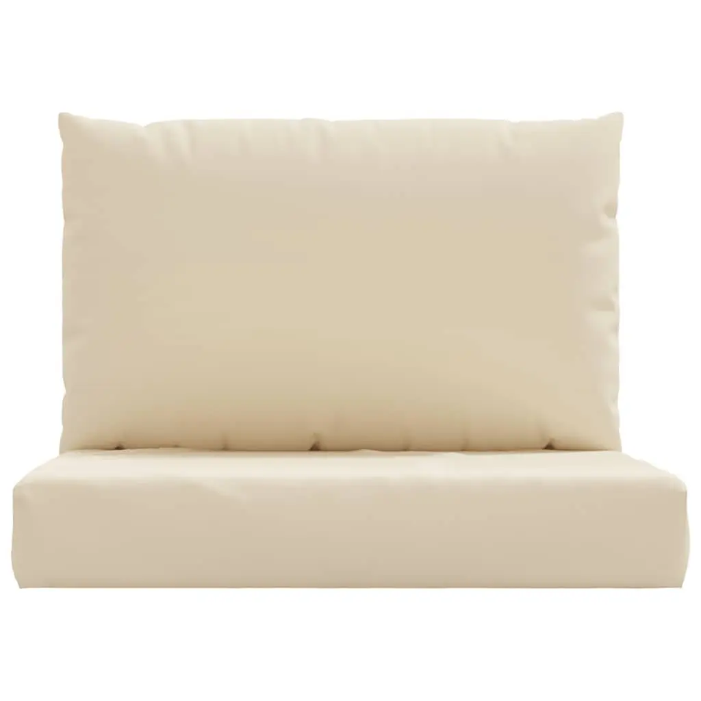 Pallet Cushions 2 pcs Durable Oxford Fabric Outdoor Garden Sofa Seat Pad Beige