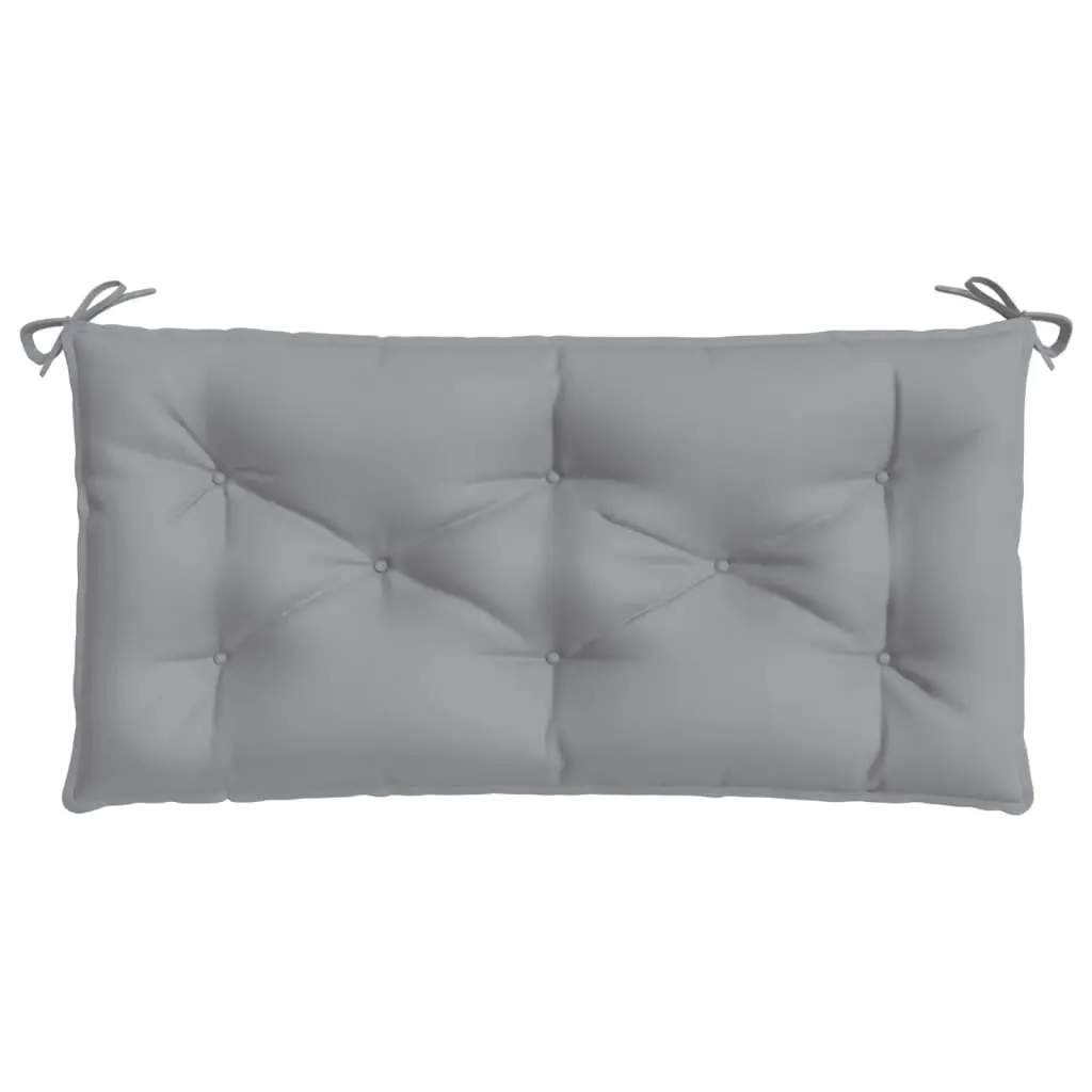 Garden Bench Cushion 110x50x7cm Outdoor Seating Pad Grey Oxford Fabric