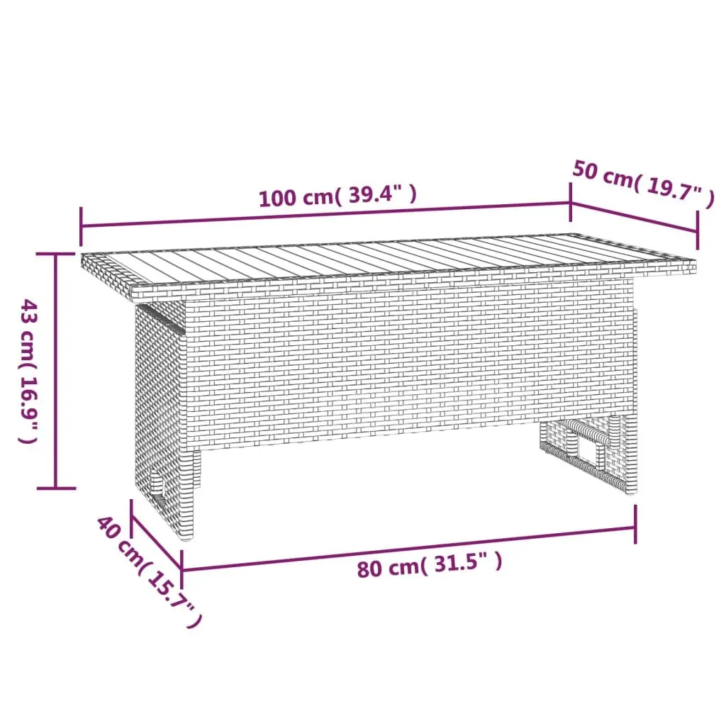 2 Piece Outdoor Garden Lounge Set with Cushions Grey Poly Rattan Patio Furniture